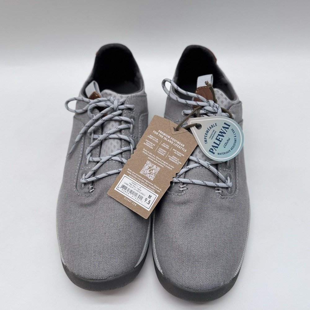 OluKai Shoes Mens Gray Nanea Li Casual Shoes Sneakers Size 9.5 10485-PGVP